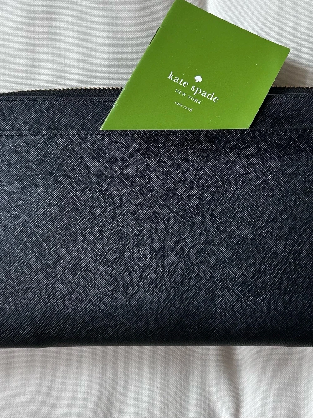 Kate Spade Talla Travel Wallet/clutch in Black Saffiano Leather